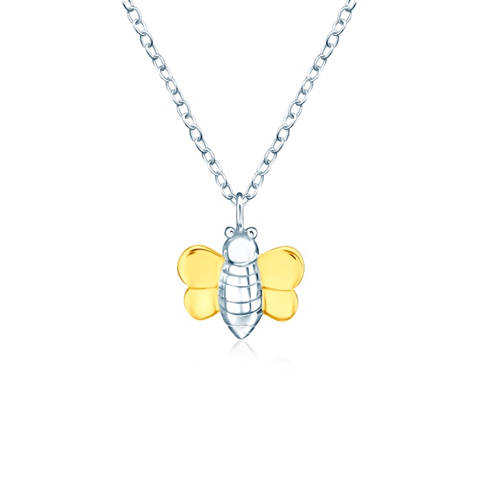 SAVICKI nyaklánc medállal - méhecske: aranyozott ezüst