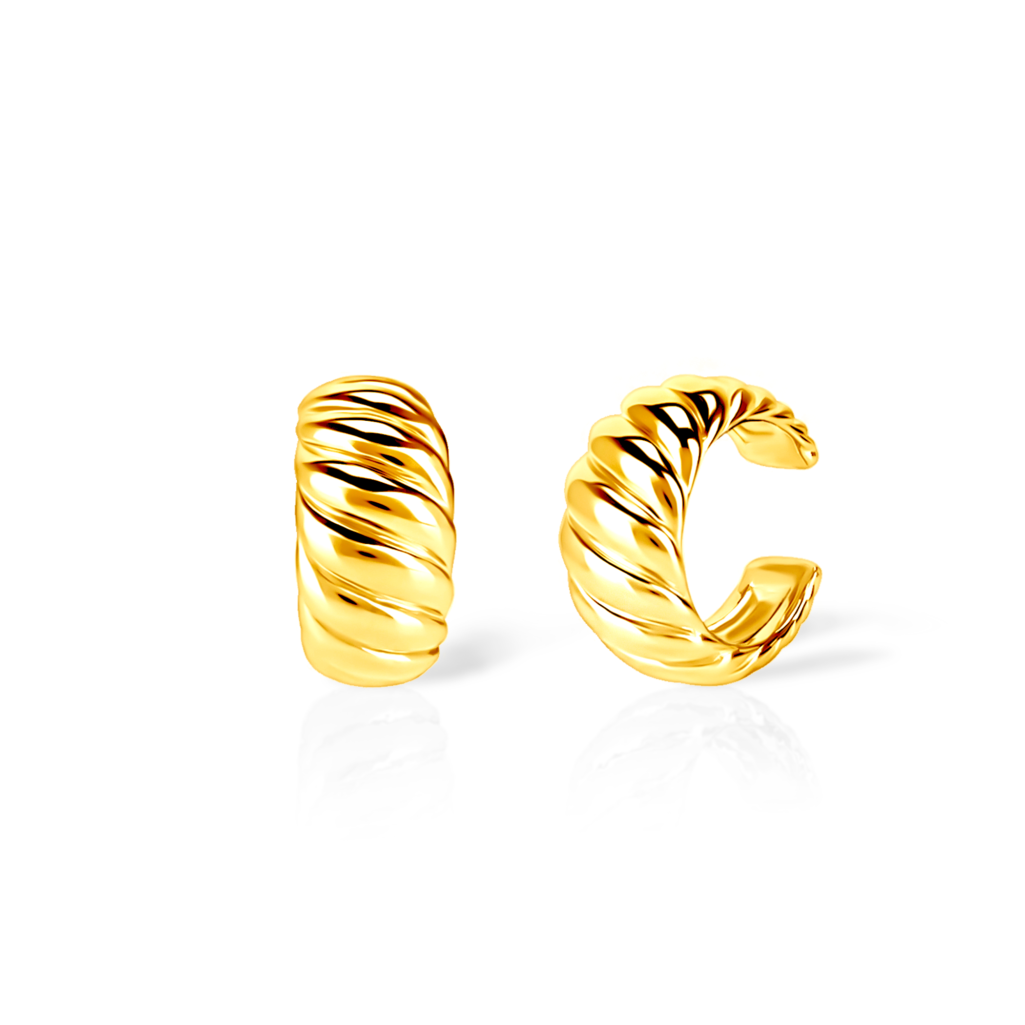 Naušnice Savicki: pozlaćeno srebro