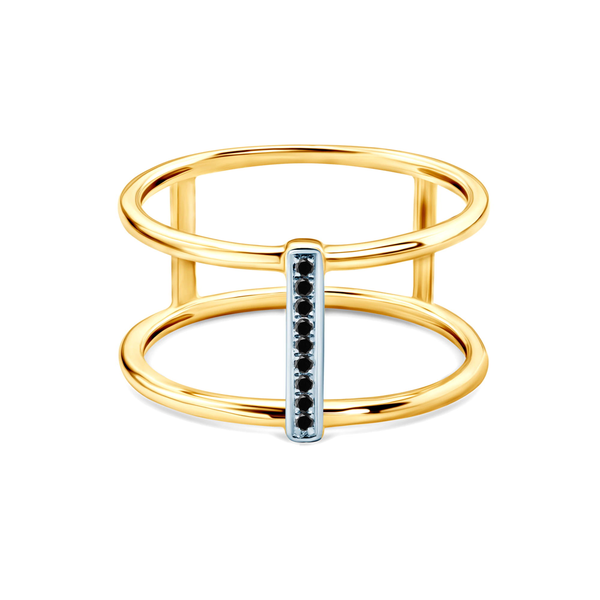 Ring Savicki: Zweifarbiges Gold, Diamanten