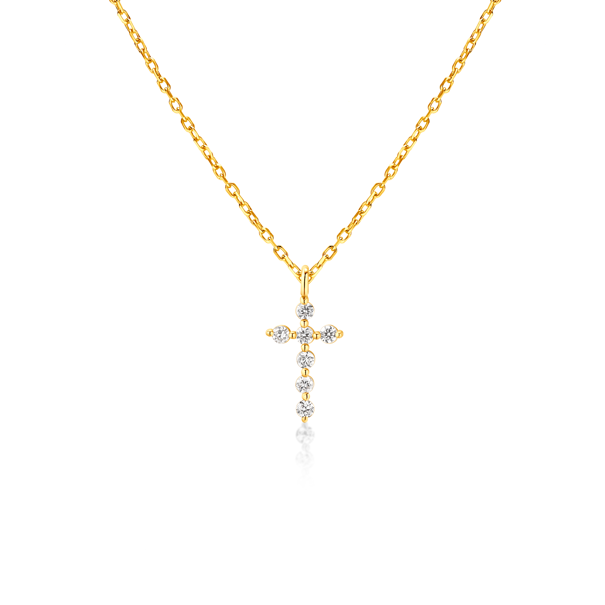 Colier cruciuliță SAVICKI: aur, diamante