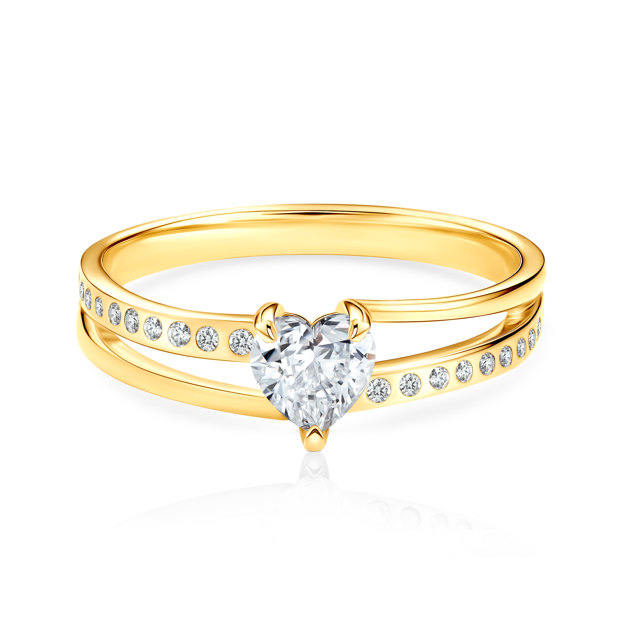 Δαχτυλίδι Αρραβώνων Πλαϊνής Πέτρας: χρυσός, διαμάντια