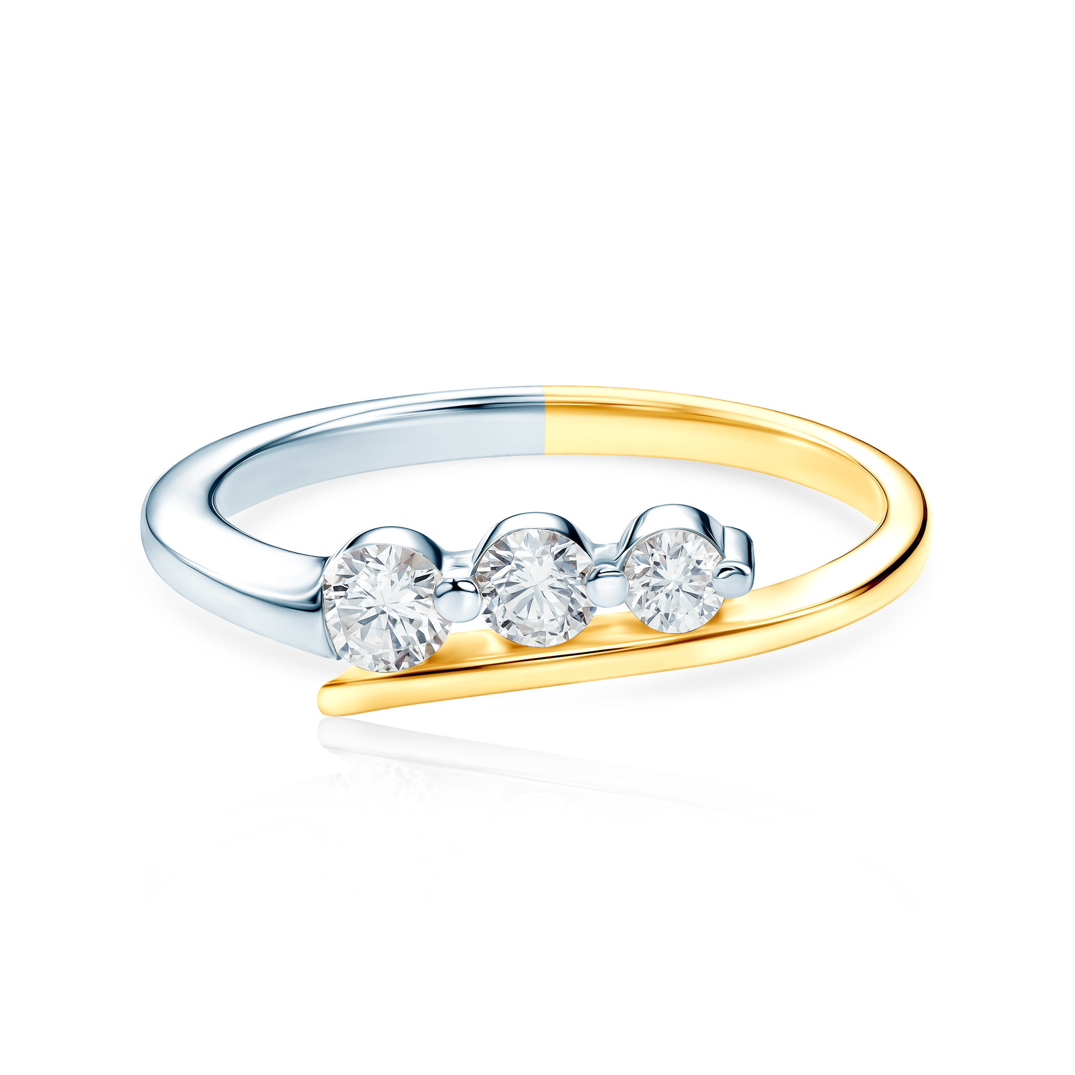 Classical Inspiration Collection | Engagement Ring: two color gold, diamonds