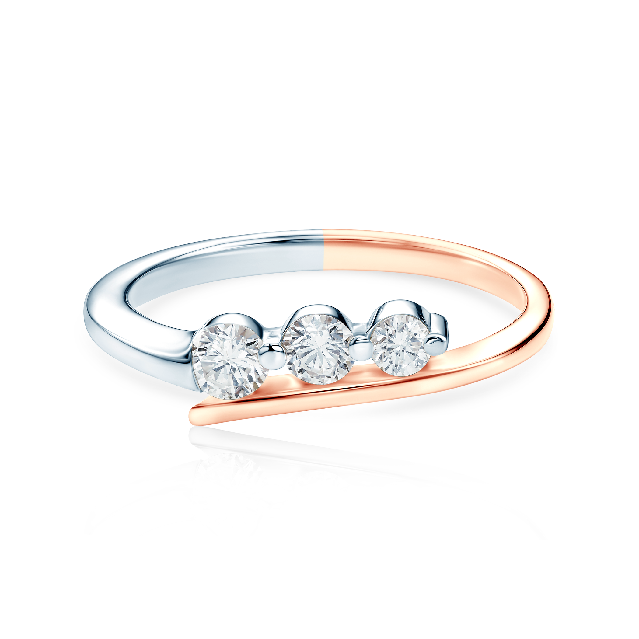 Classical Inspiration Collection | Engagement Ring: two color gold, diamonds