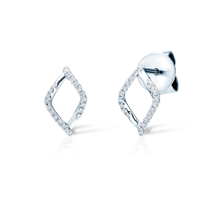 Savicki fülbevaló: fehérarany és gyémántok