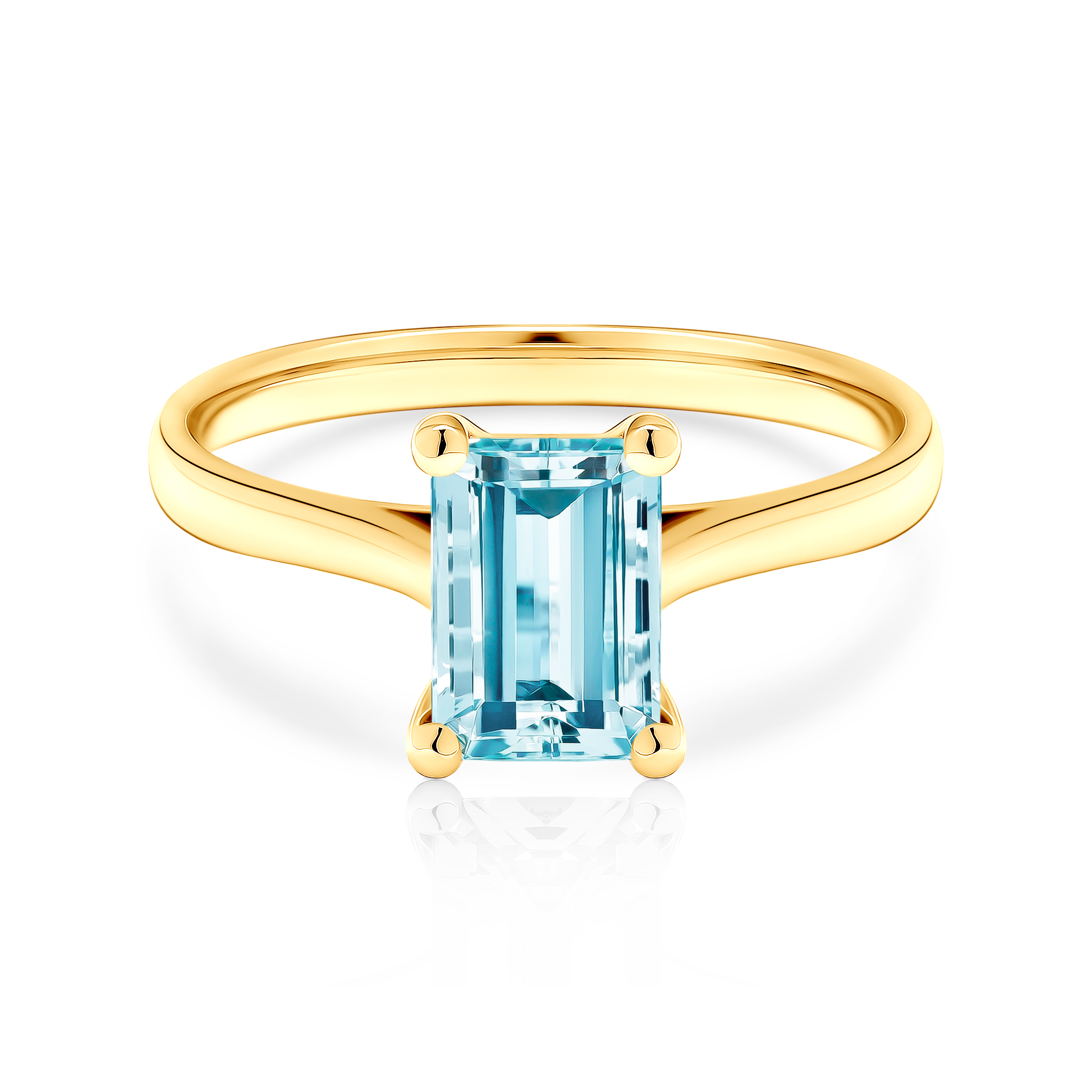 Zaručnički prsten Savicki:  zlato, akvamarin