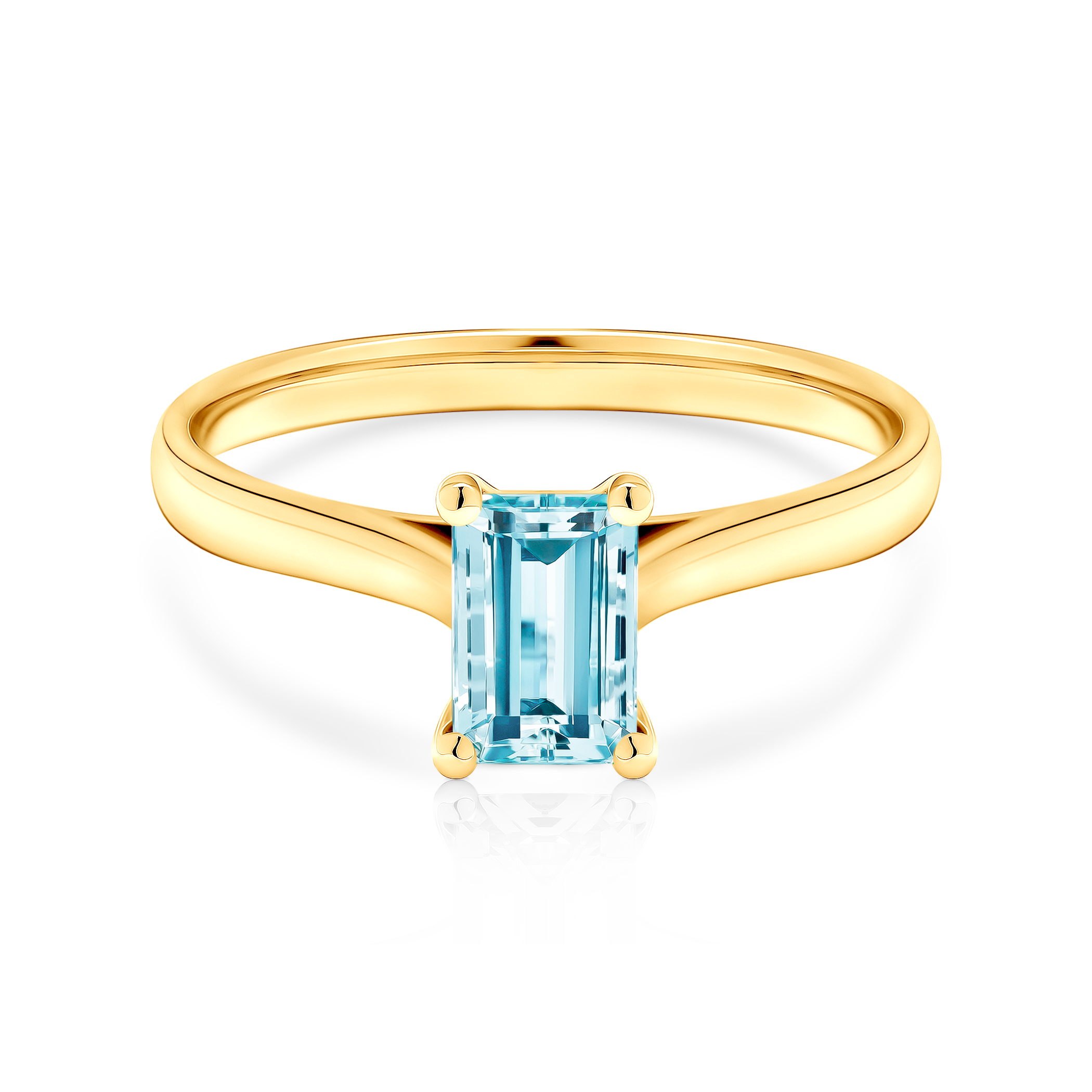 Zaručnički prsten Savicki:  zlato, akvamarin