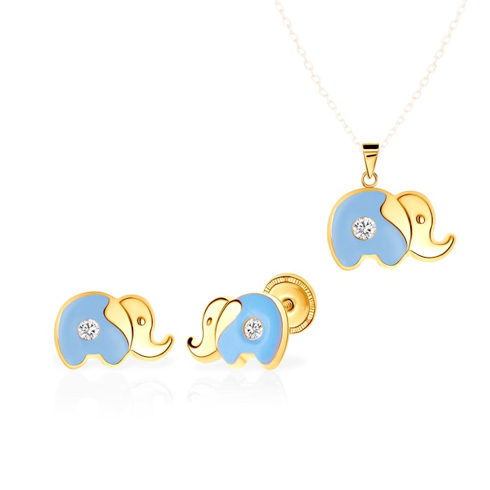 Animals ékszerkészlet: arany cirkóniával