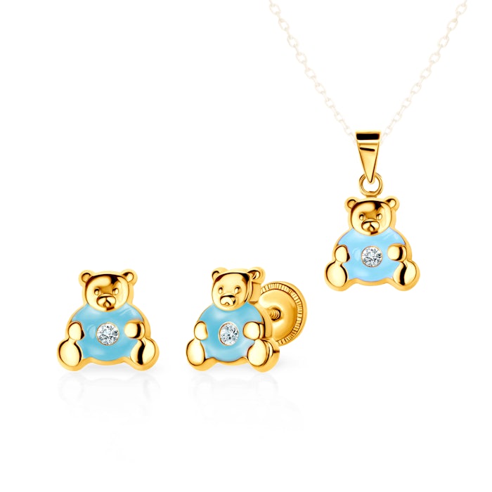 Animals ékszerkészlet: arany cirkóniával