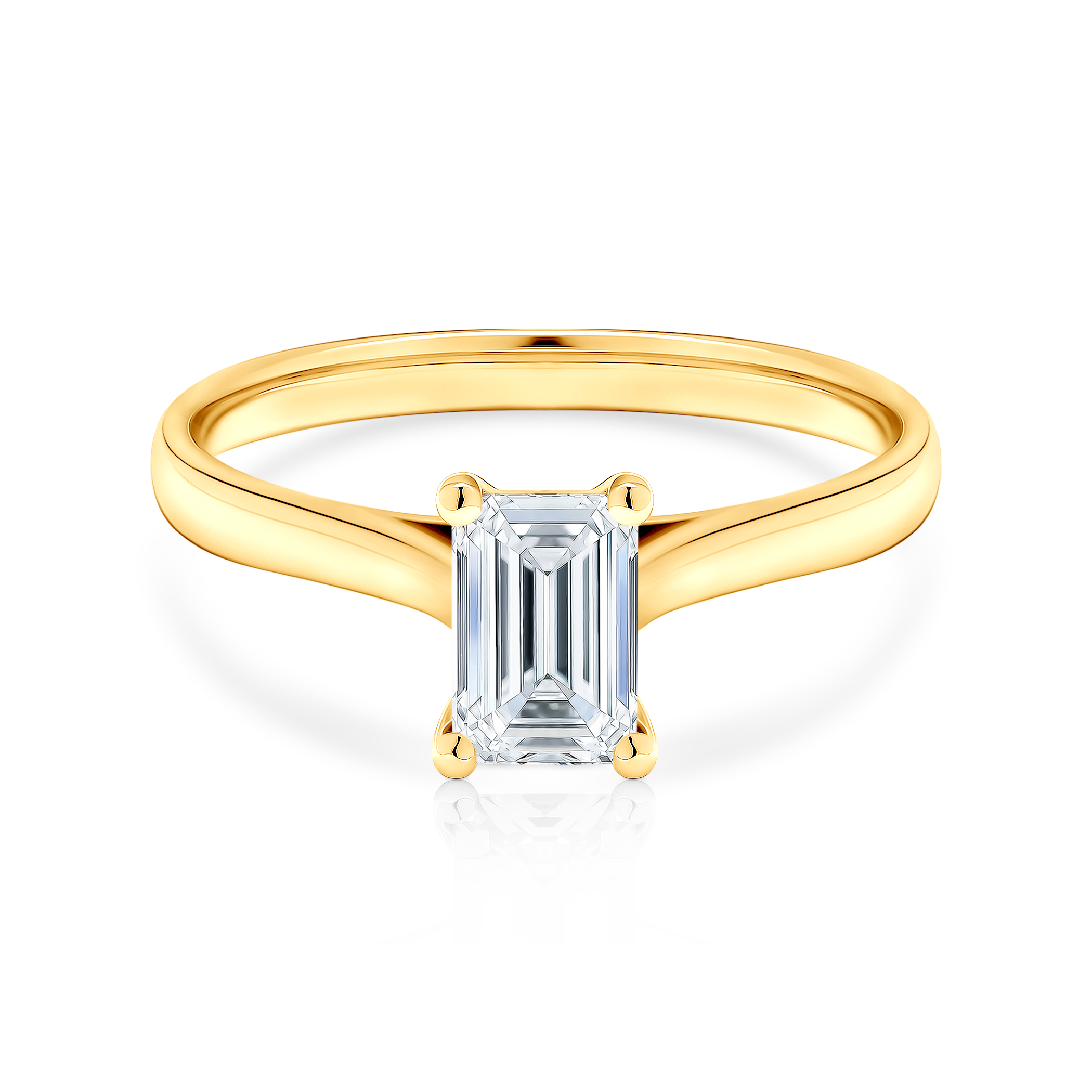Solitaire Engagement Ring: gold, diamond