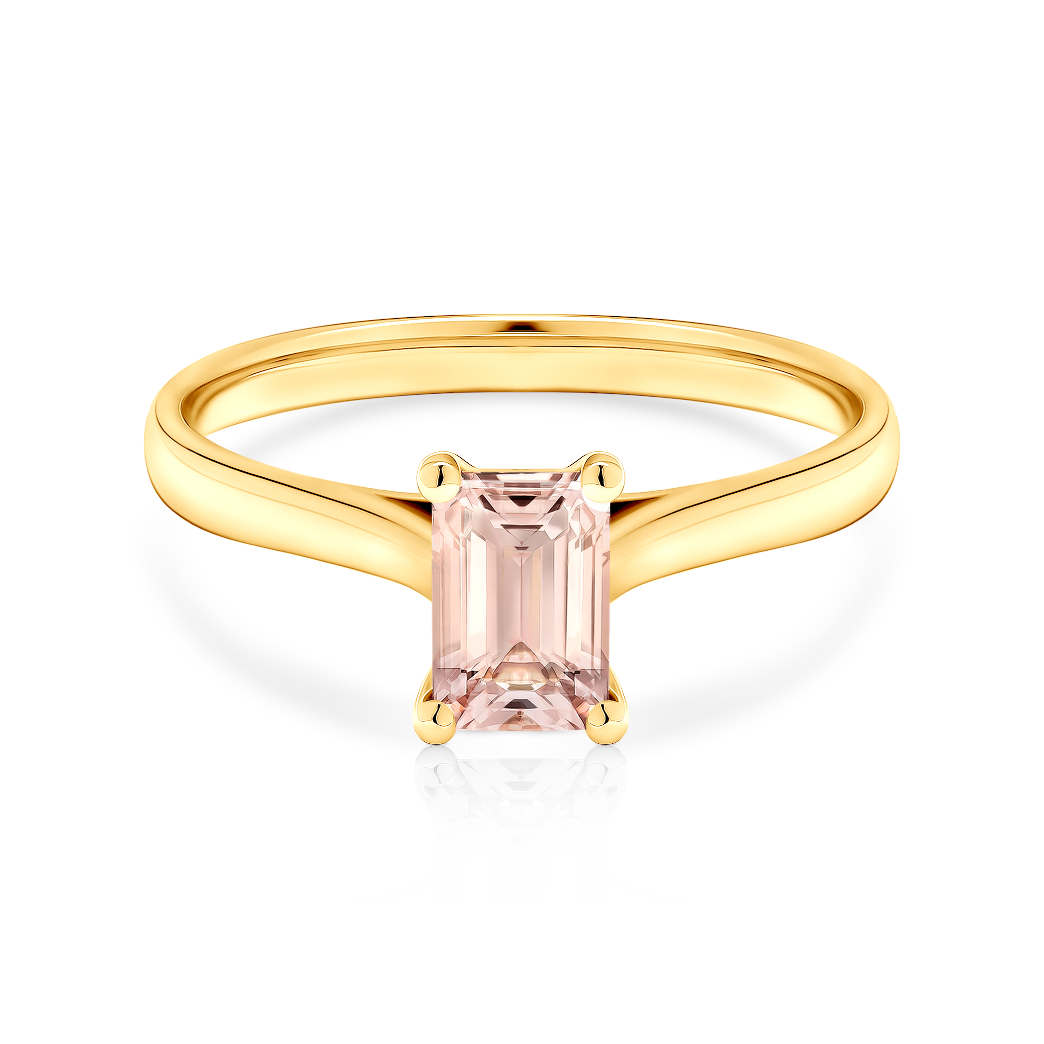 Zaručnički prsten Savicki: zlato, morganit