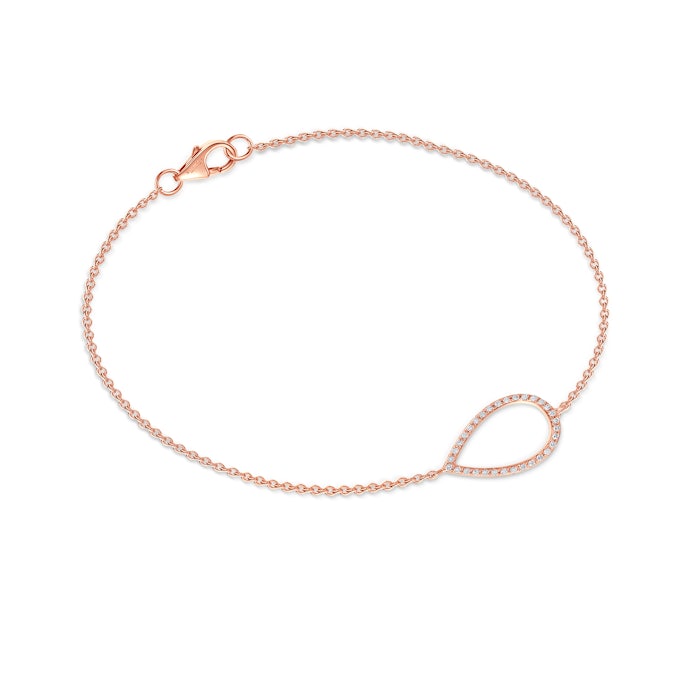 Savicki tappancsos karkötő: rózsaarany és gyémántok