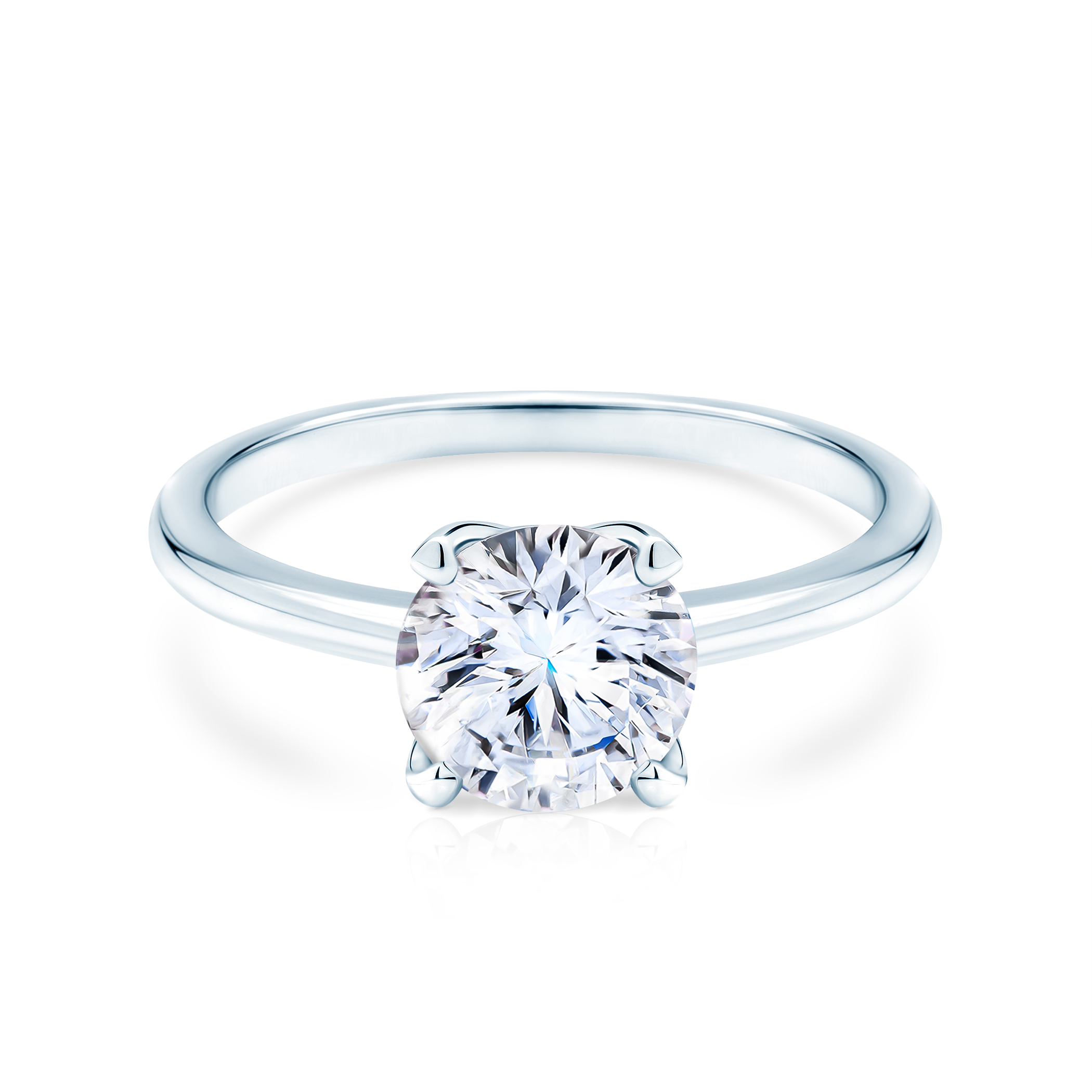 Δαχτυλίδι αρραβώνων Savicki: λευκός χρυσός, λευκό ζαφείρι