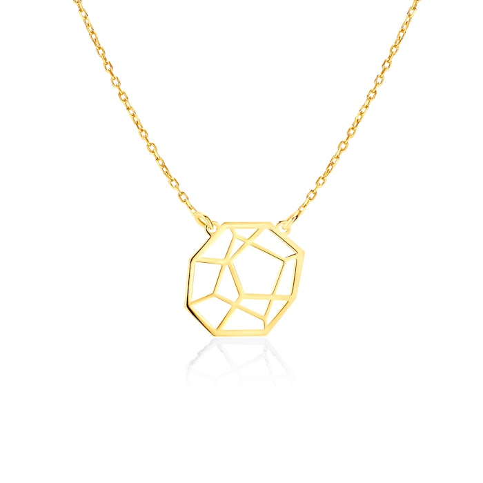 SAVICKI Оригами колие: позлатено сребро