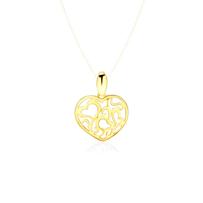 SAVICKI heart pendant: gold-plated silver