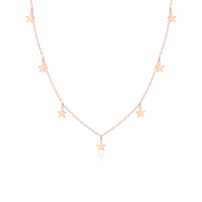 Colier Chocker cu stele SAVICKI: argint placat cu aur