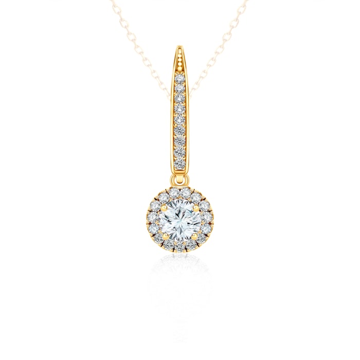 SAVICKI medál: arany fehér zafírral és gyémántokkal