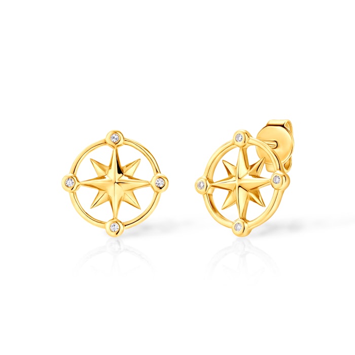 SAVICKI earrings: gold, diamonds
