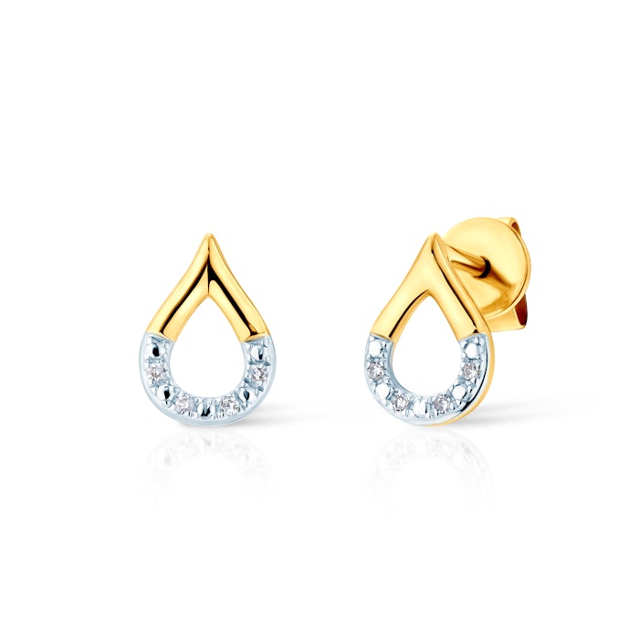 Σκουλαρίκια SAVICKI: χρυσό, διαμάντια