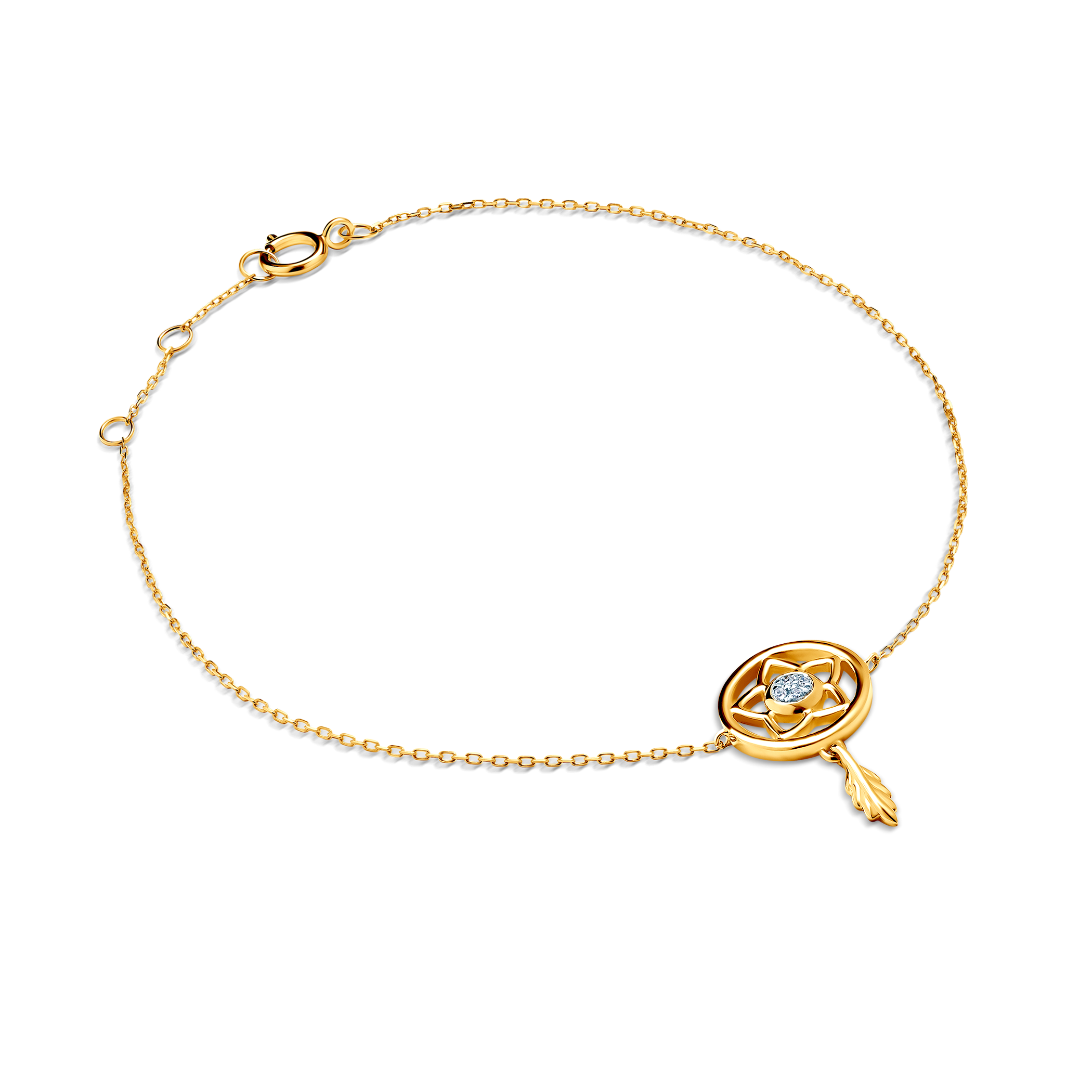 Armband Traumfänger Savicki: Gold, Diamanten