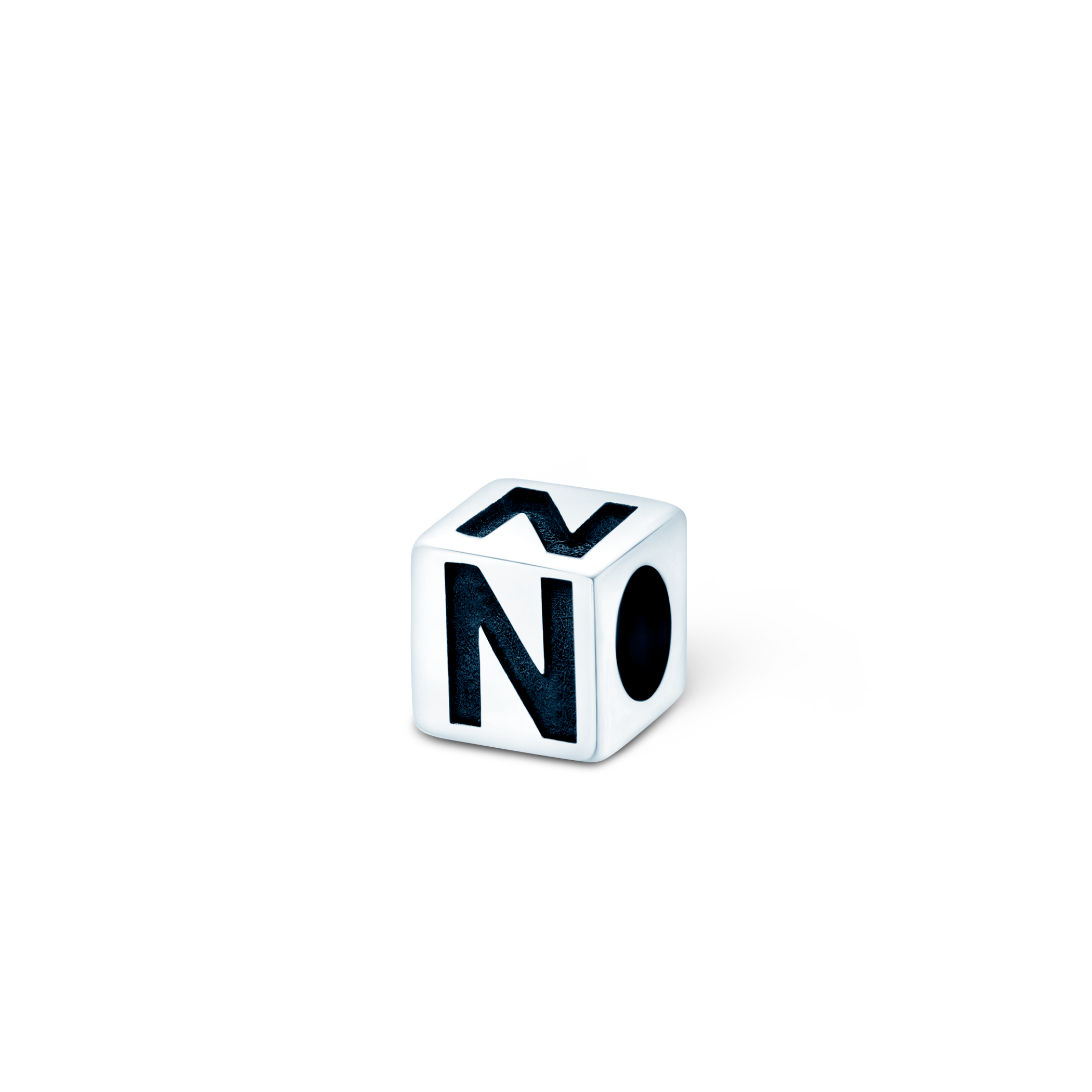 SAVICKI charm, letter N : silver