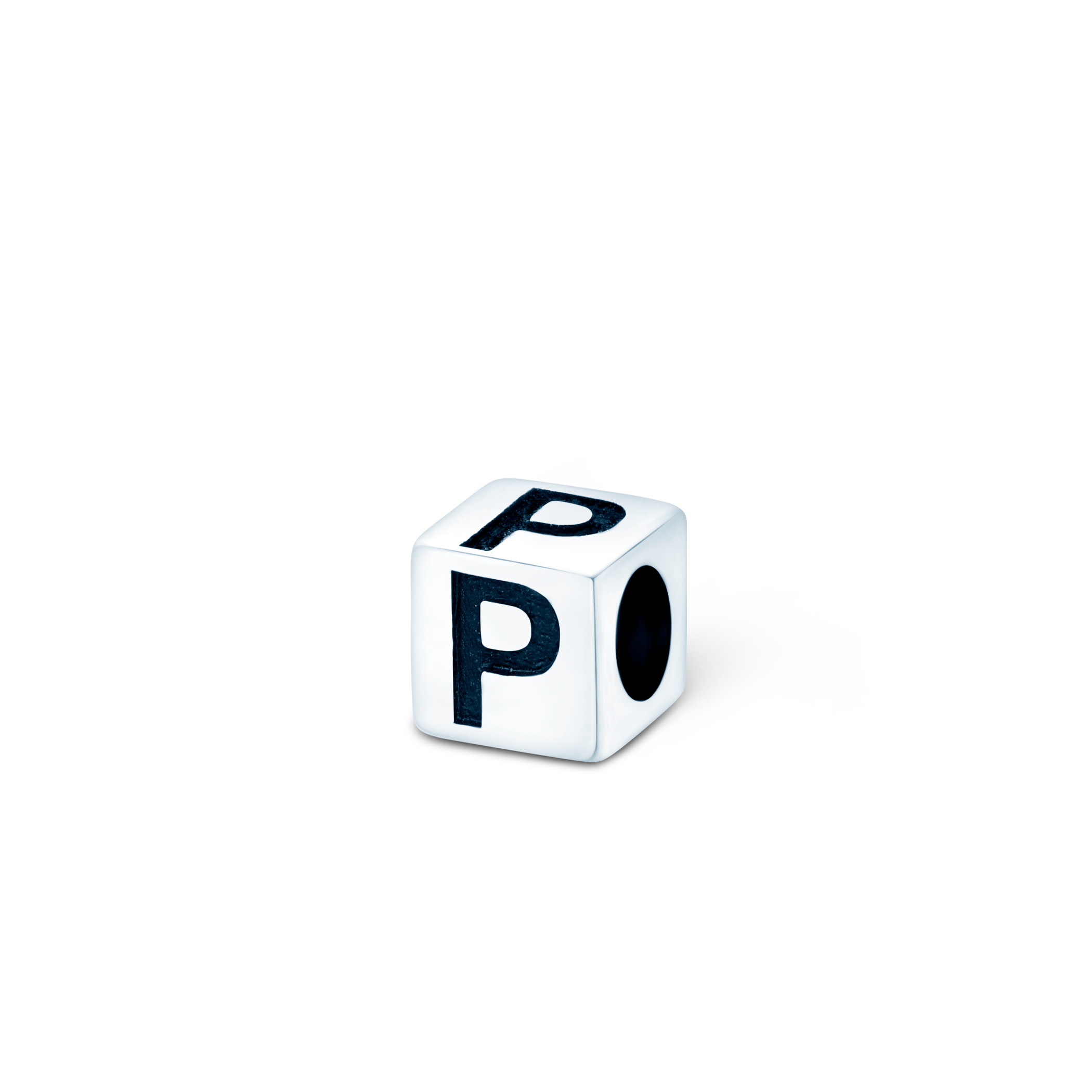 SAVICKI charm, letter P : silver
