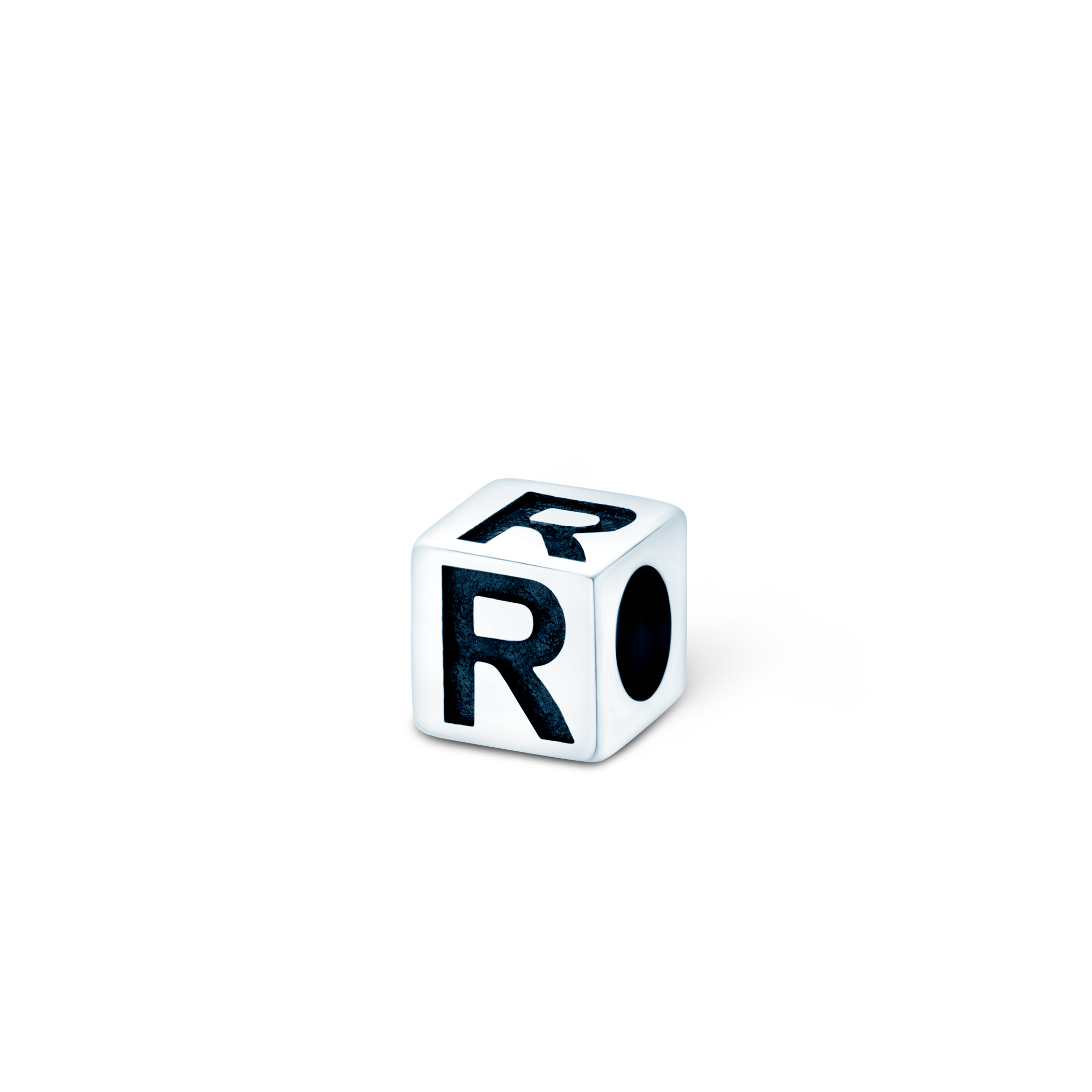 SAVICKI charm, letter R : silver