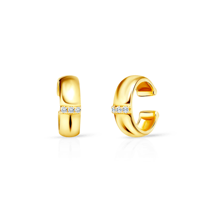 Savicki fülbevalók: aranyozott ezüst, cirkóniák