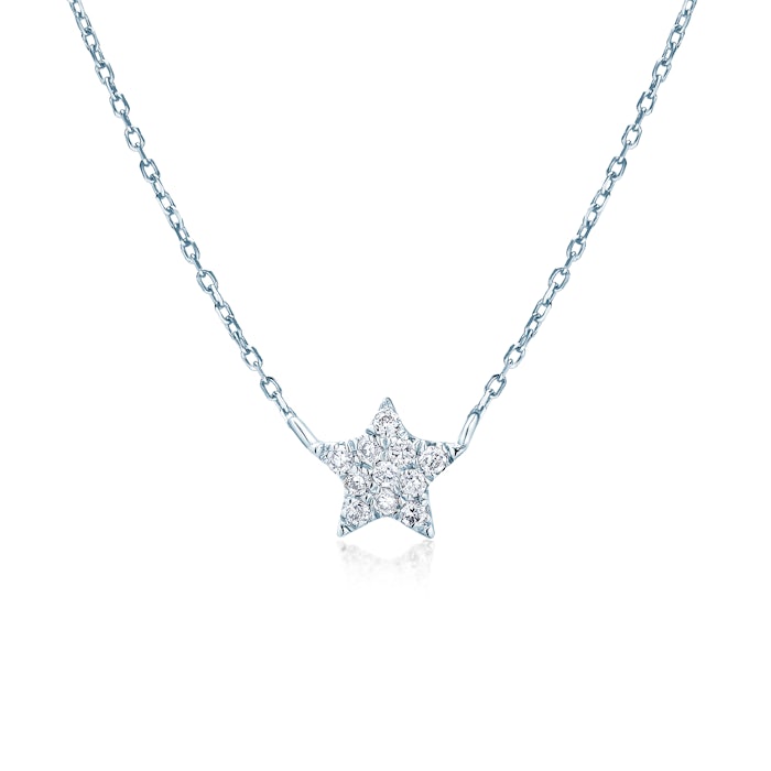 Κολιέ Savicki αστέρι: λευκόχρυσο, διαμάντια