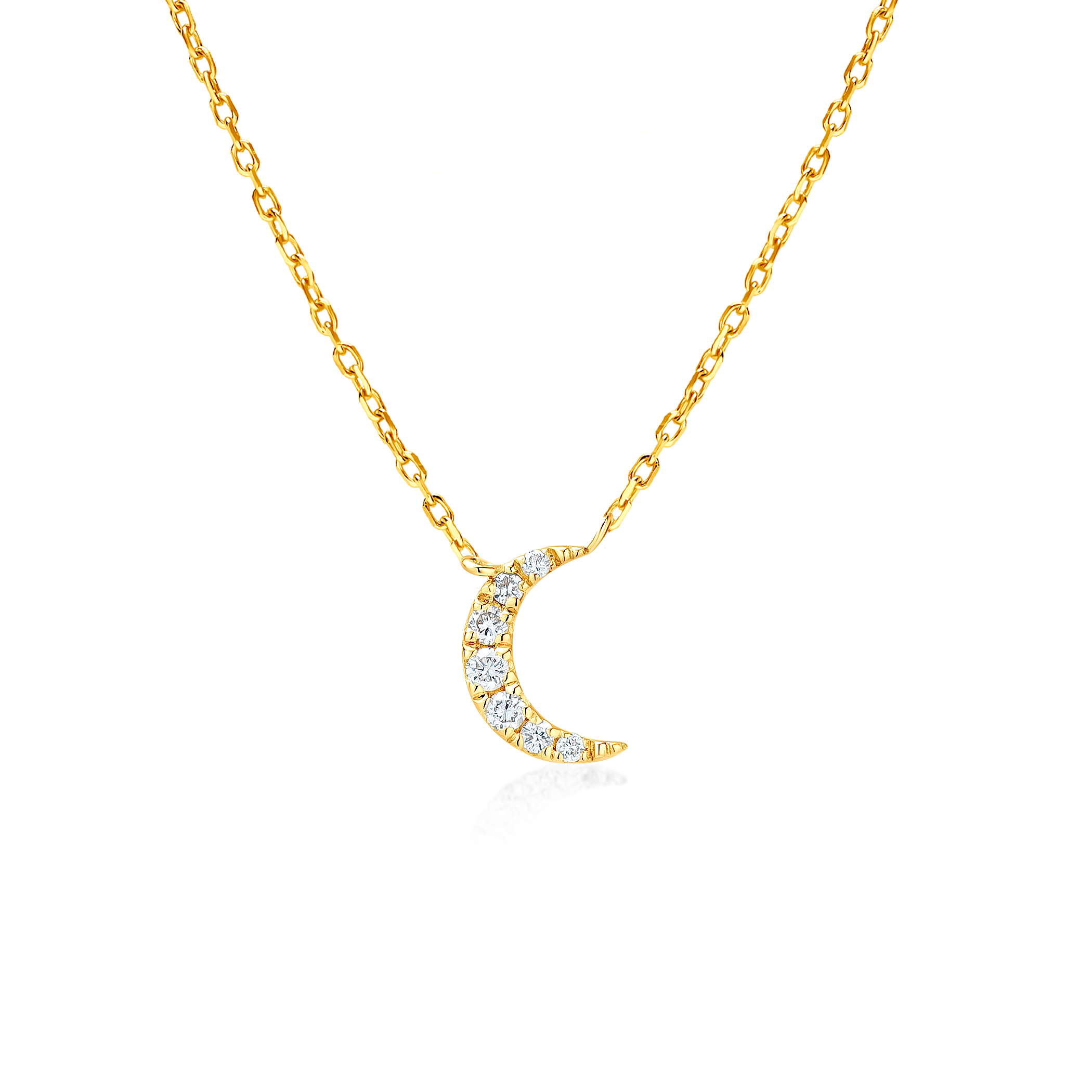 Ogrlica mjesec Savicki: zlato, dijamanti