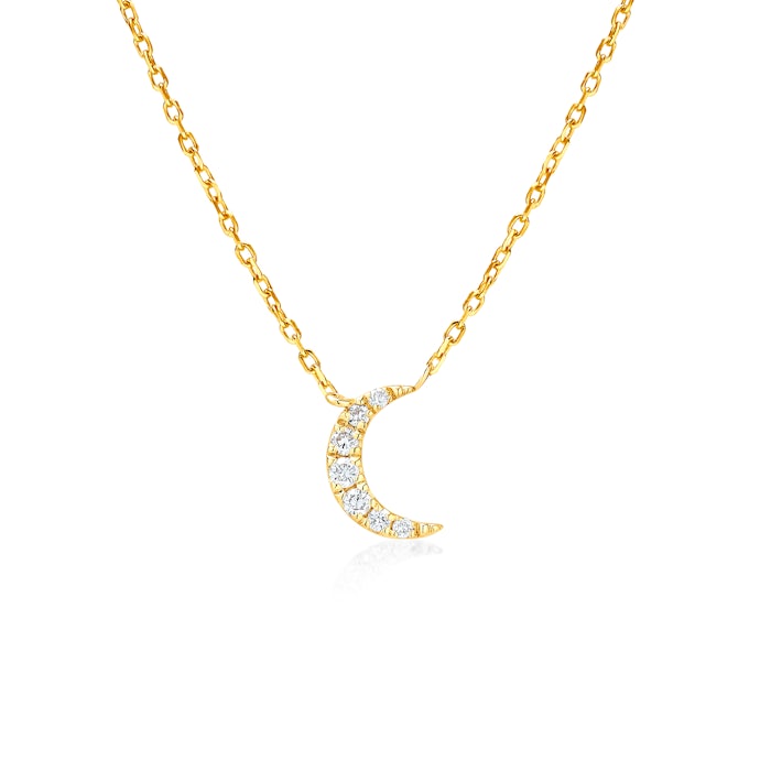 Colier Savicki Moon: aur, diamante