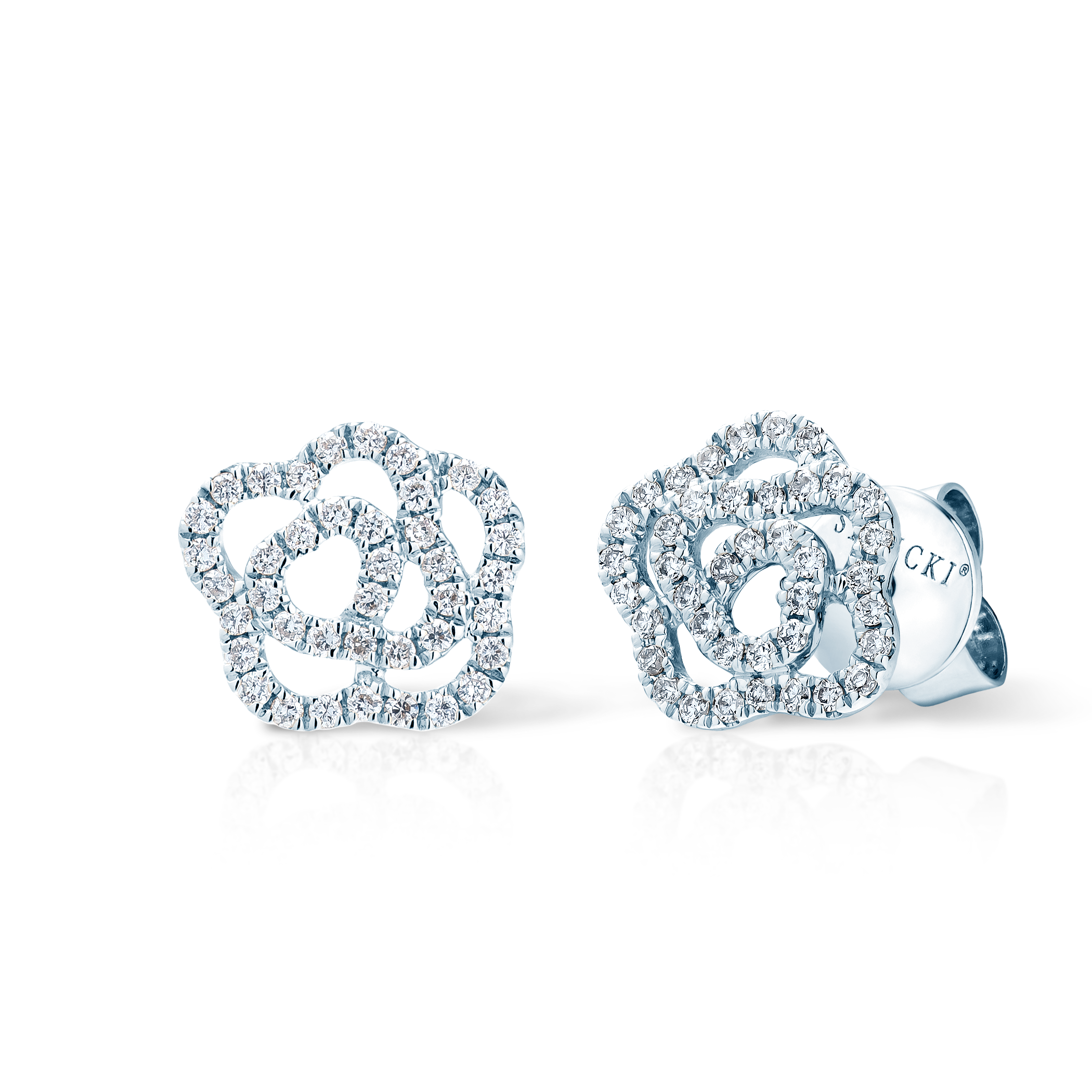 SAVICKI earrings: white gold, diamonds