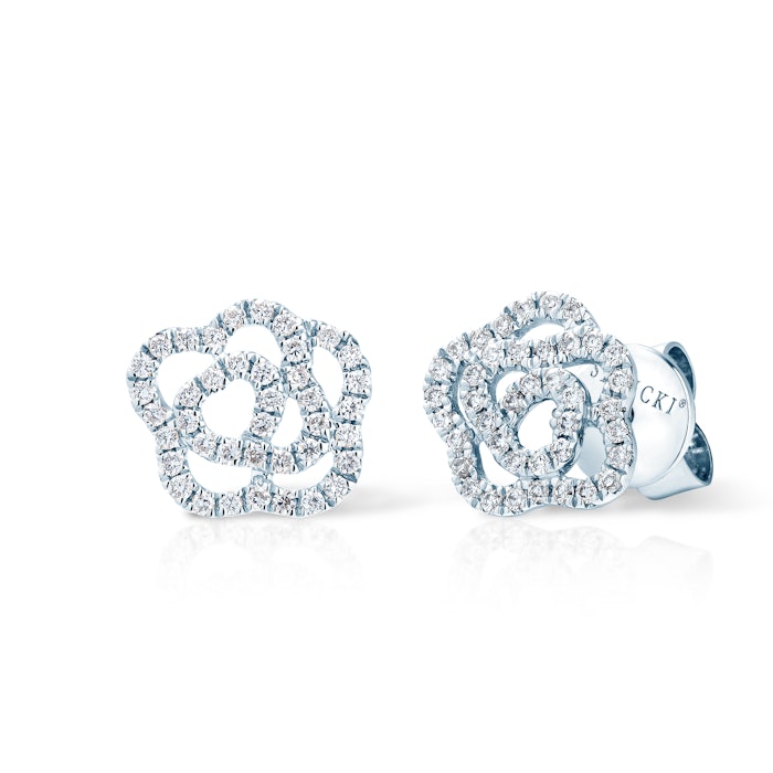 SAVICKI earrings: white gold, diamonds