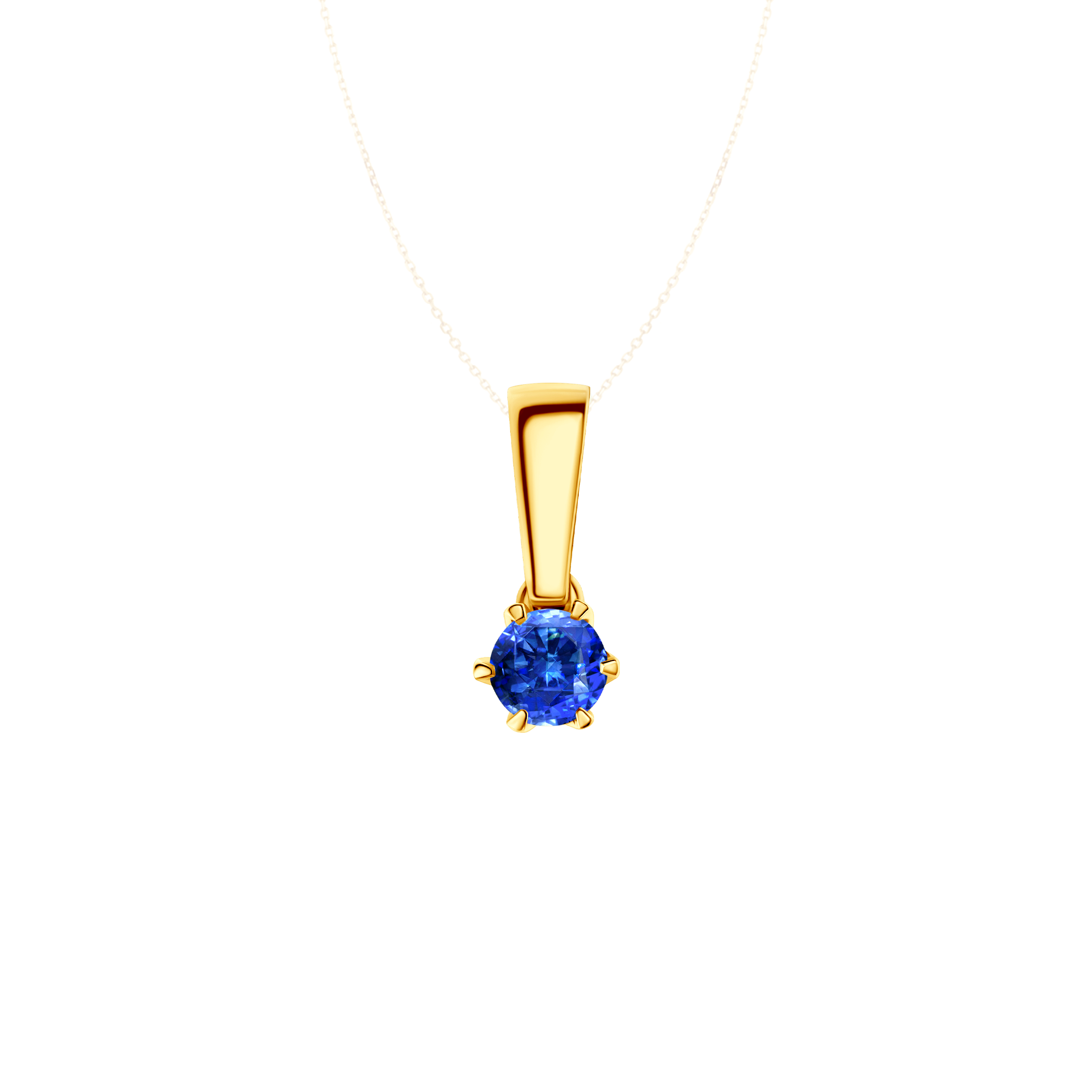 The Journey pendant: gold, sapphire