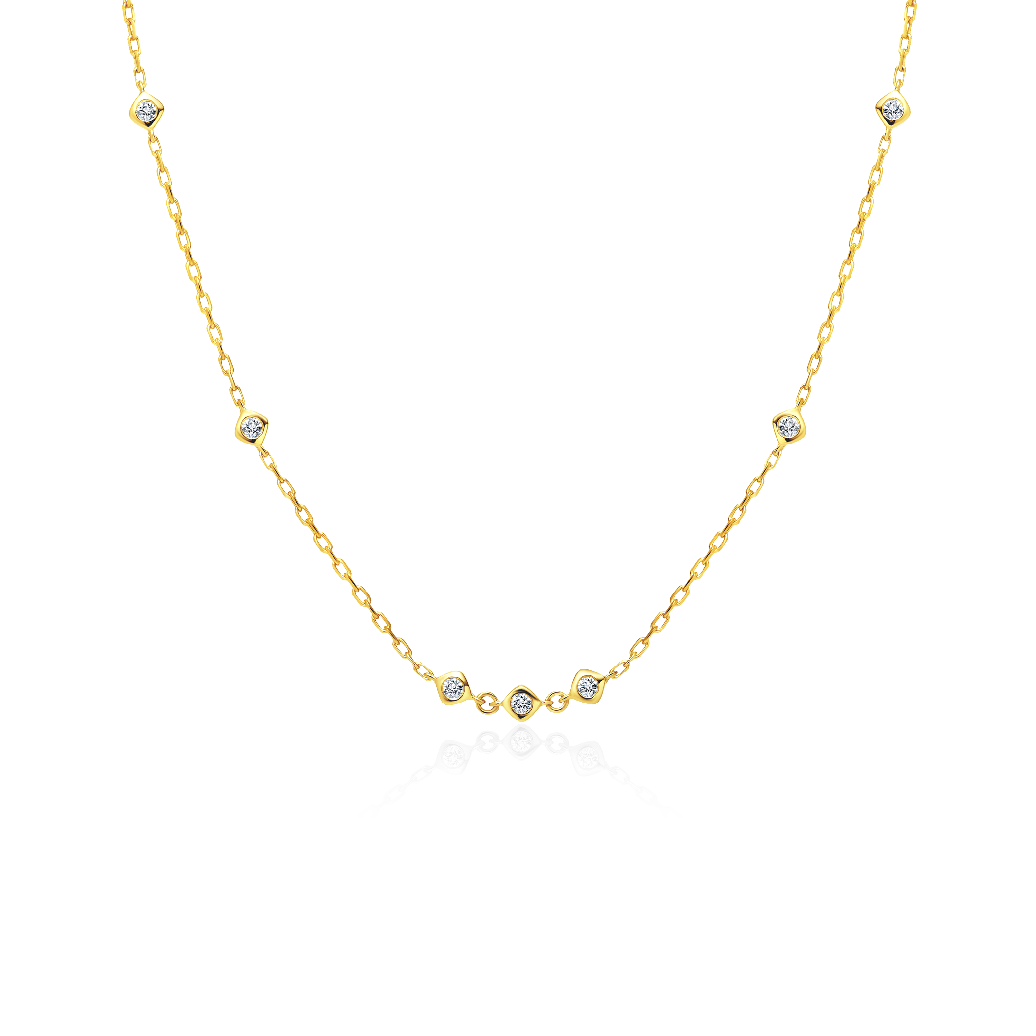 Savicki nyaklánc: arany, gyémántok