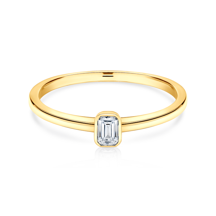 Inel de logodnă Pure: aur, diamant