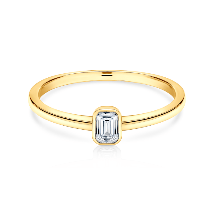 Inel de logodnă Pure: aur, diamant