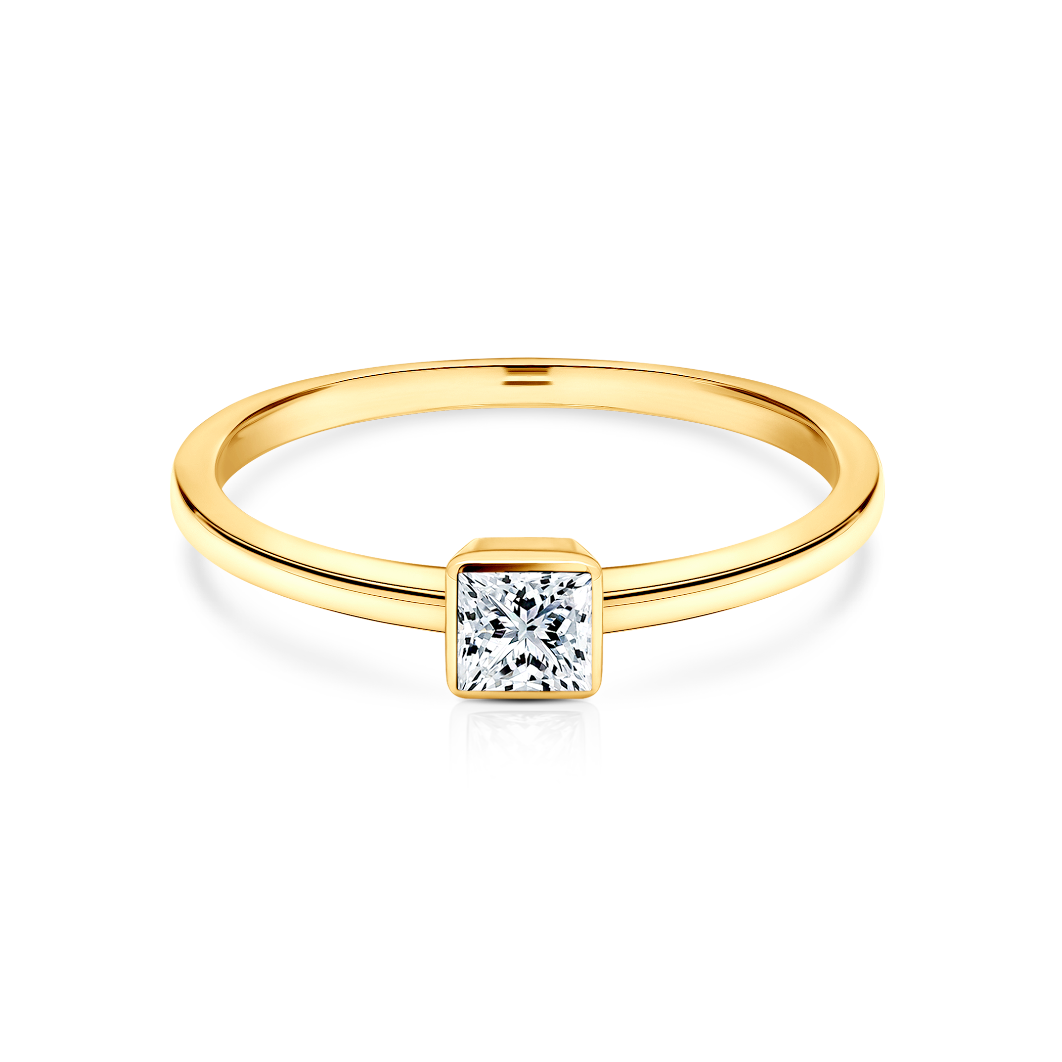 Δαχτυλίδι αρραβώνων Pure: χρυσός, διαμάντι σε κοπή PRINCESS