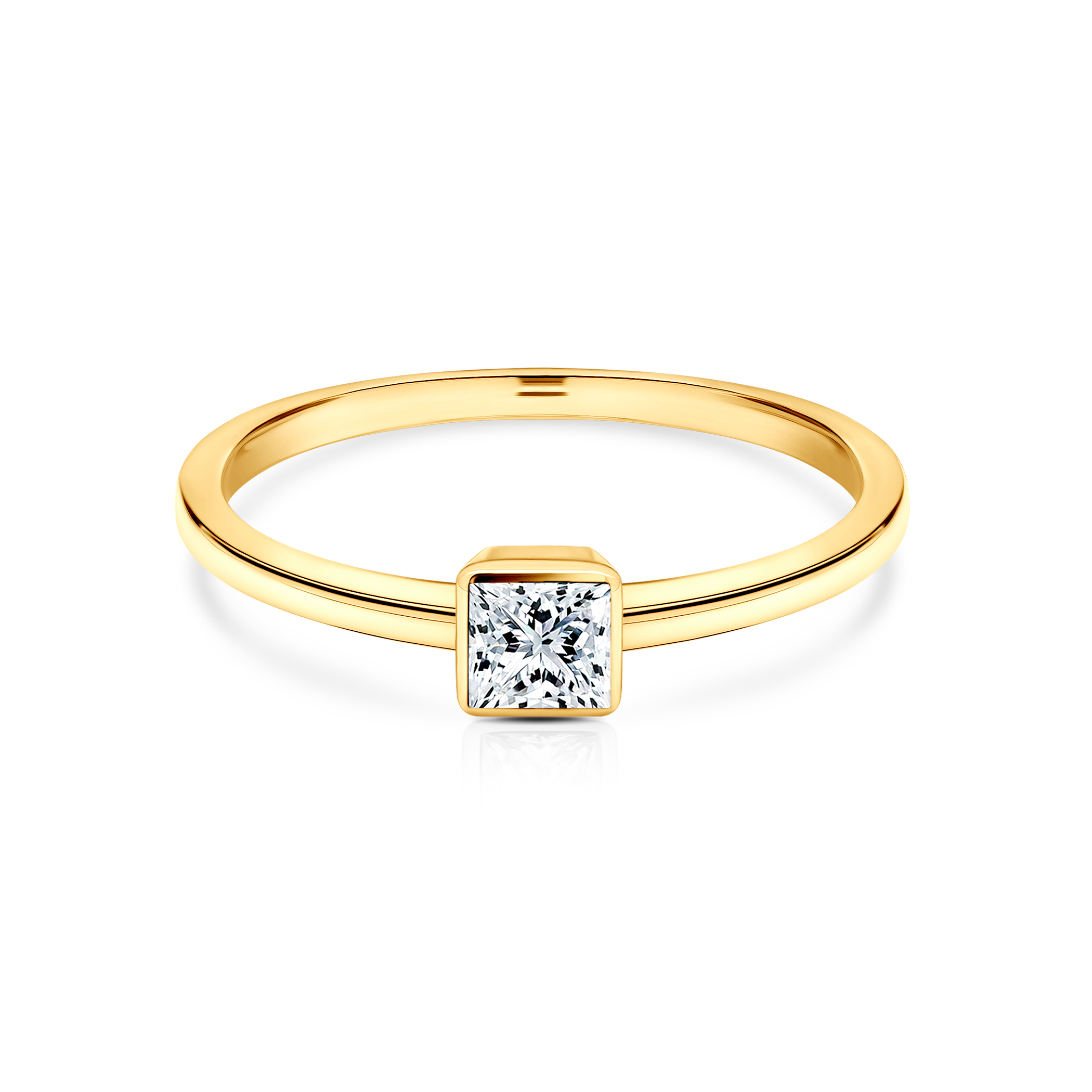 Δαχτυλίδι αρραβώνων Pure: χρυσός, διαμάντι σε κοπή PRINCESS