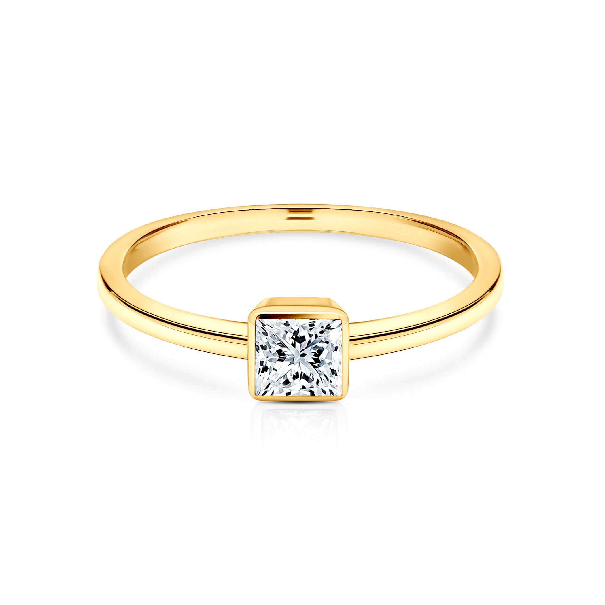 Δαχτυλίδι αρραβώνων Pure: χρυσός, διαμάντι σε κοπή PRINCESS