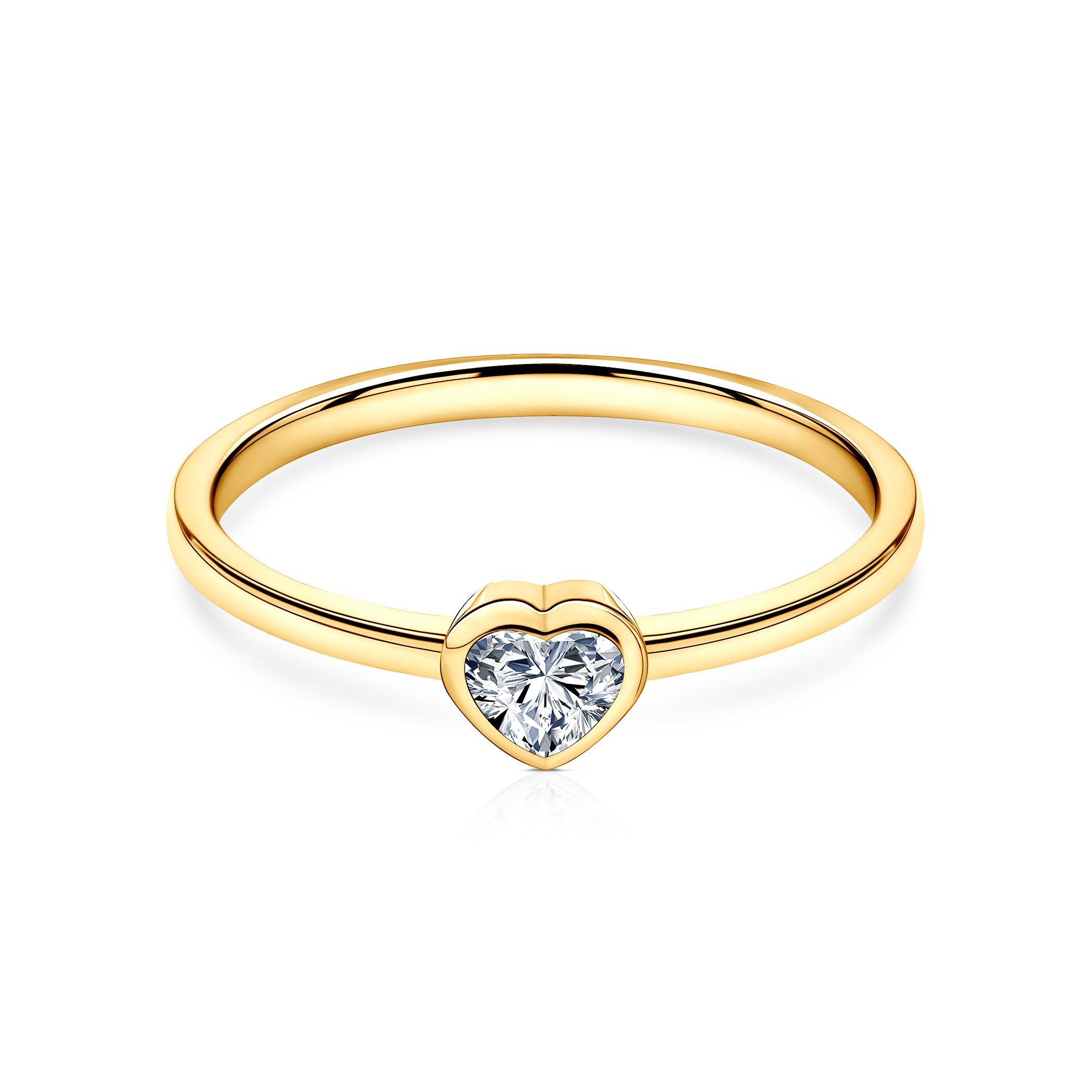 Δαχτυλίδι αρραβώνων Pure: χρυσός, διαμάντι σε κοπή HEART