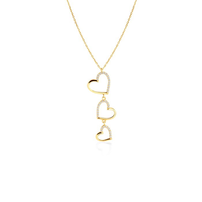 Ogrlica srce Savicki: zlato, dijamanti