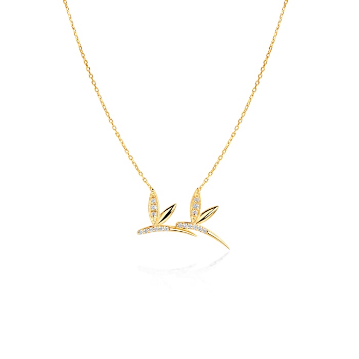 Savicki szitakötők nyaklánc: arany, gyémántok