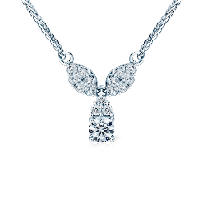 Намисто Fairytale: біле золото, діаманти