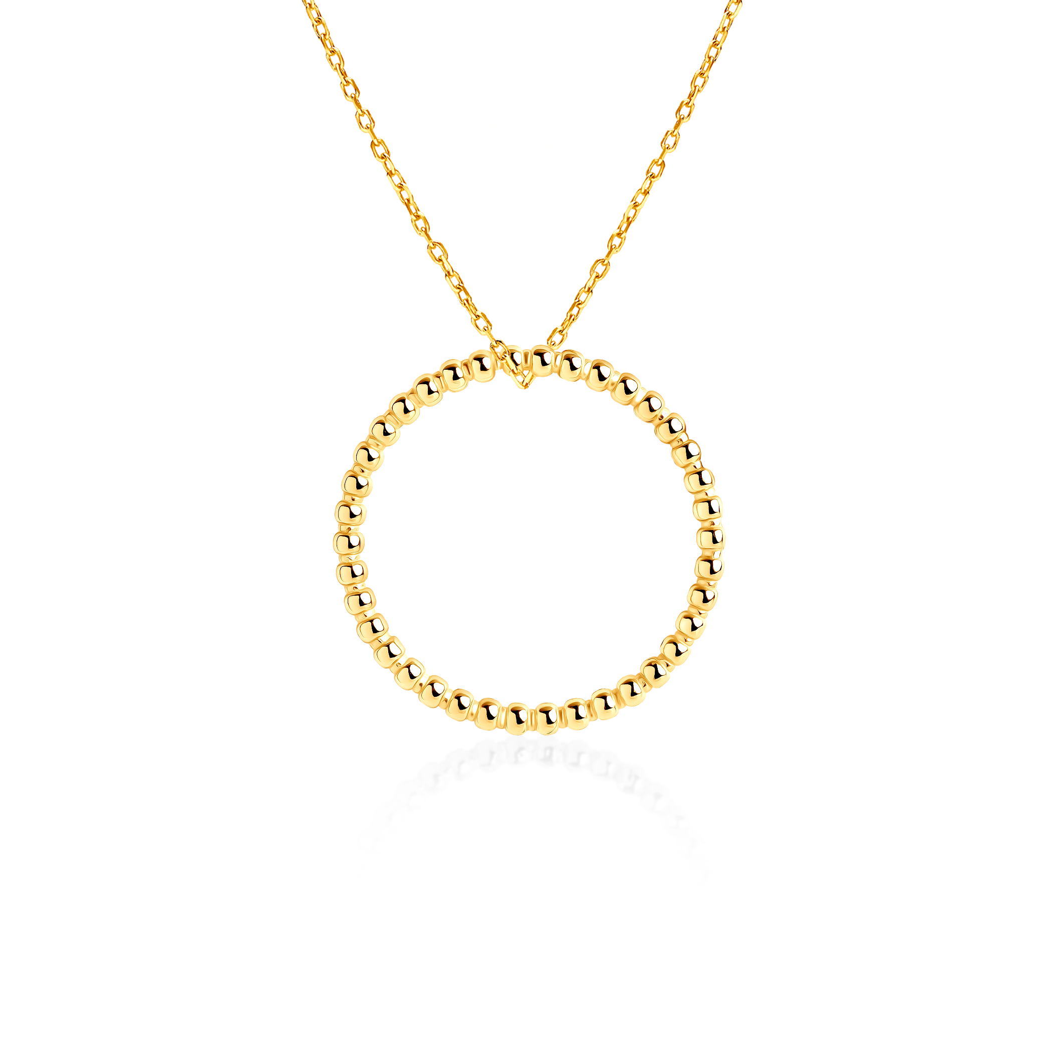 Колие с халка Savicki: позлатено сребро