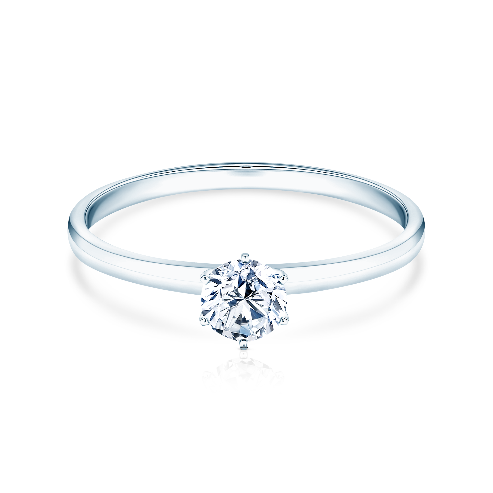 SAVICKI engagement ring: white gold, diamond