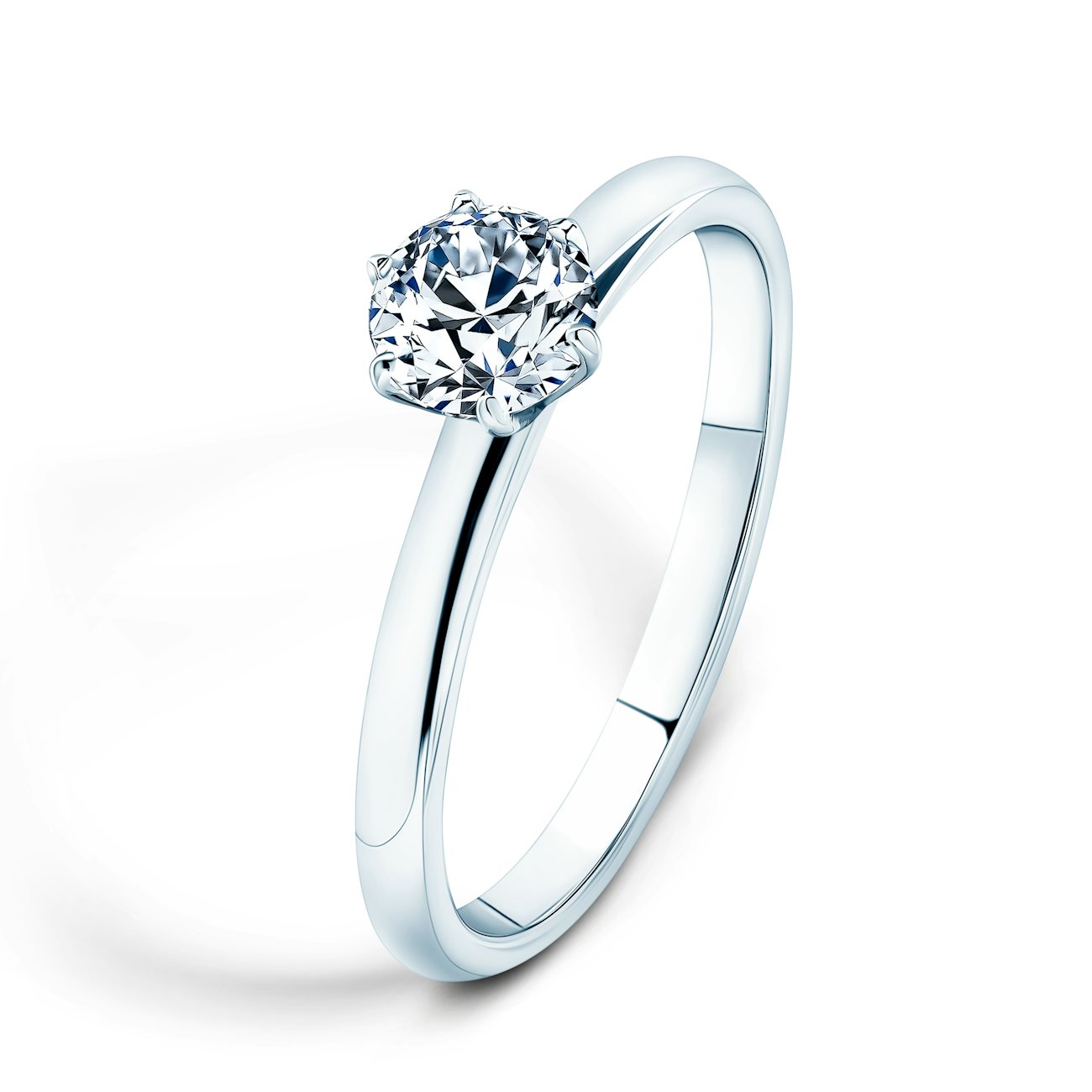 SAVICKI eljegyzési gyűrű: fehér arany, gyémánt