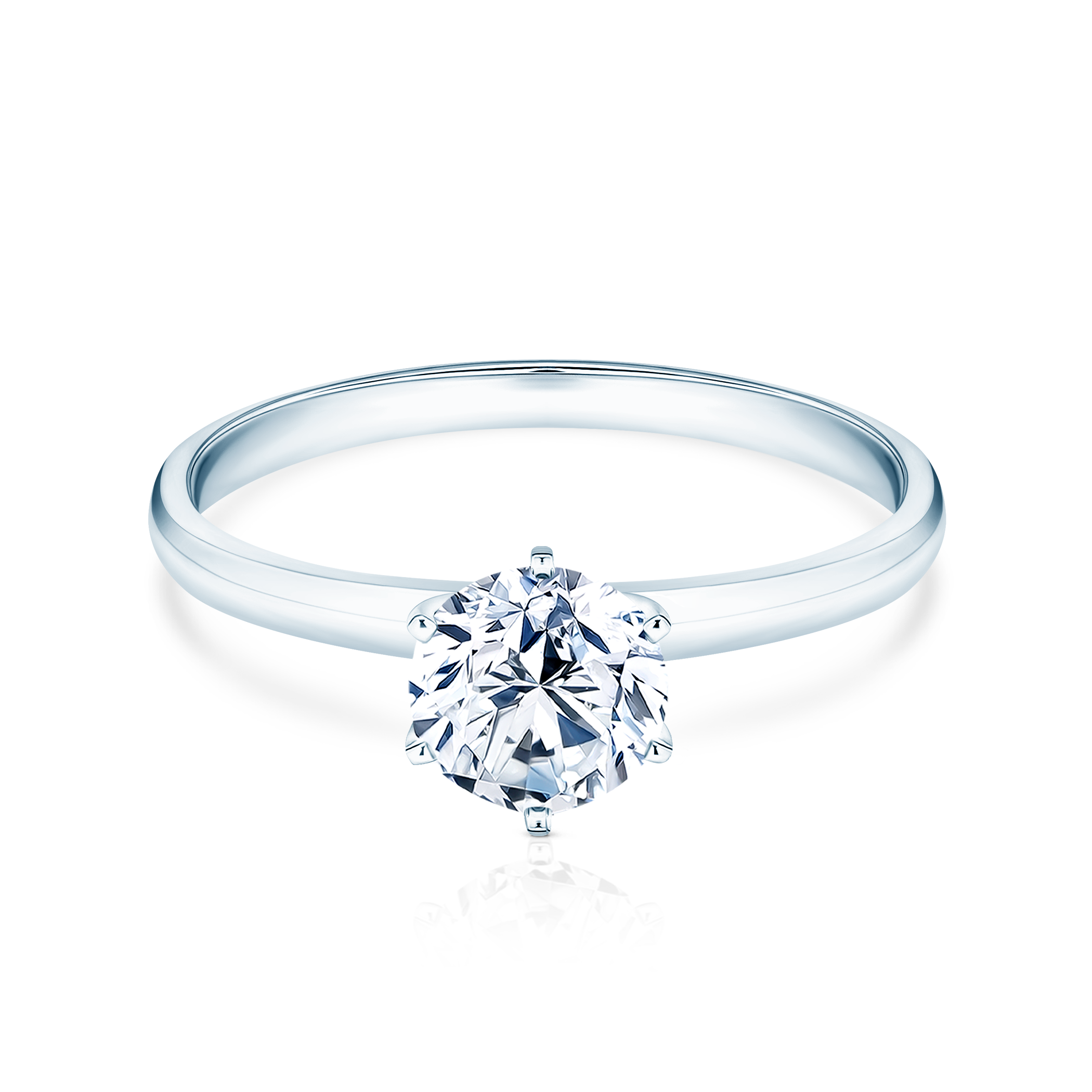 Δαχτυλίδι αρραβώνων SAVICKI: λευκός χρυσός, διαμάντι