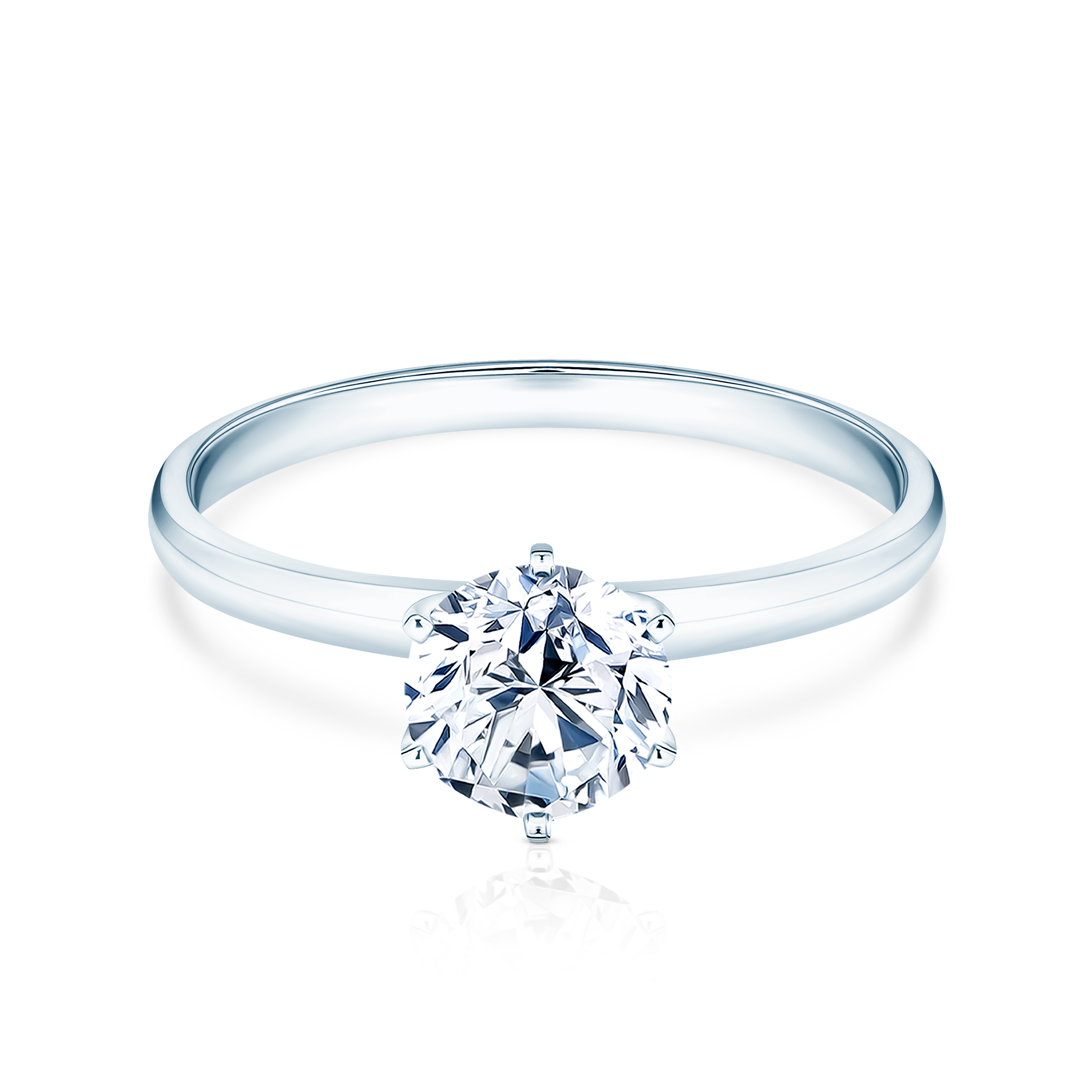 Verlobungsring SAVICKI: Weißgold, Diamant