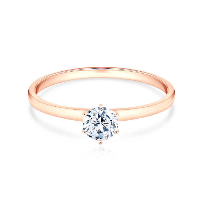 SAVICKI eljegyzési gyűrű: rózsaarany és gyémánt