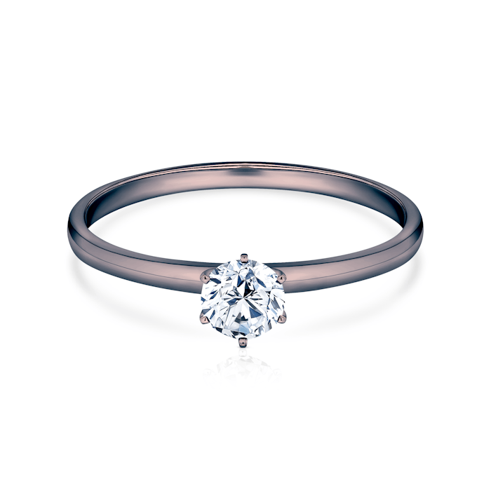 SAVICKI eljegyzési gyűrű: fekete arany, gyémánt